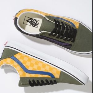 💟VANS OLD SKOOL OTW RALLY CHECKER DEEP LICHEN GRE